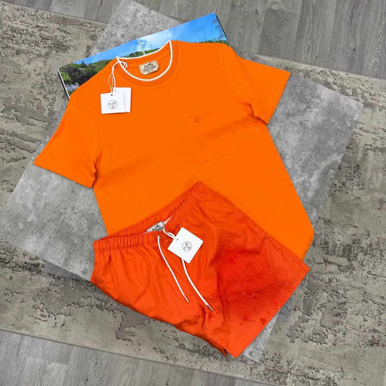 H SHORT SETS - ORANGE