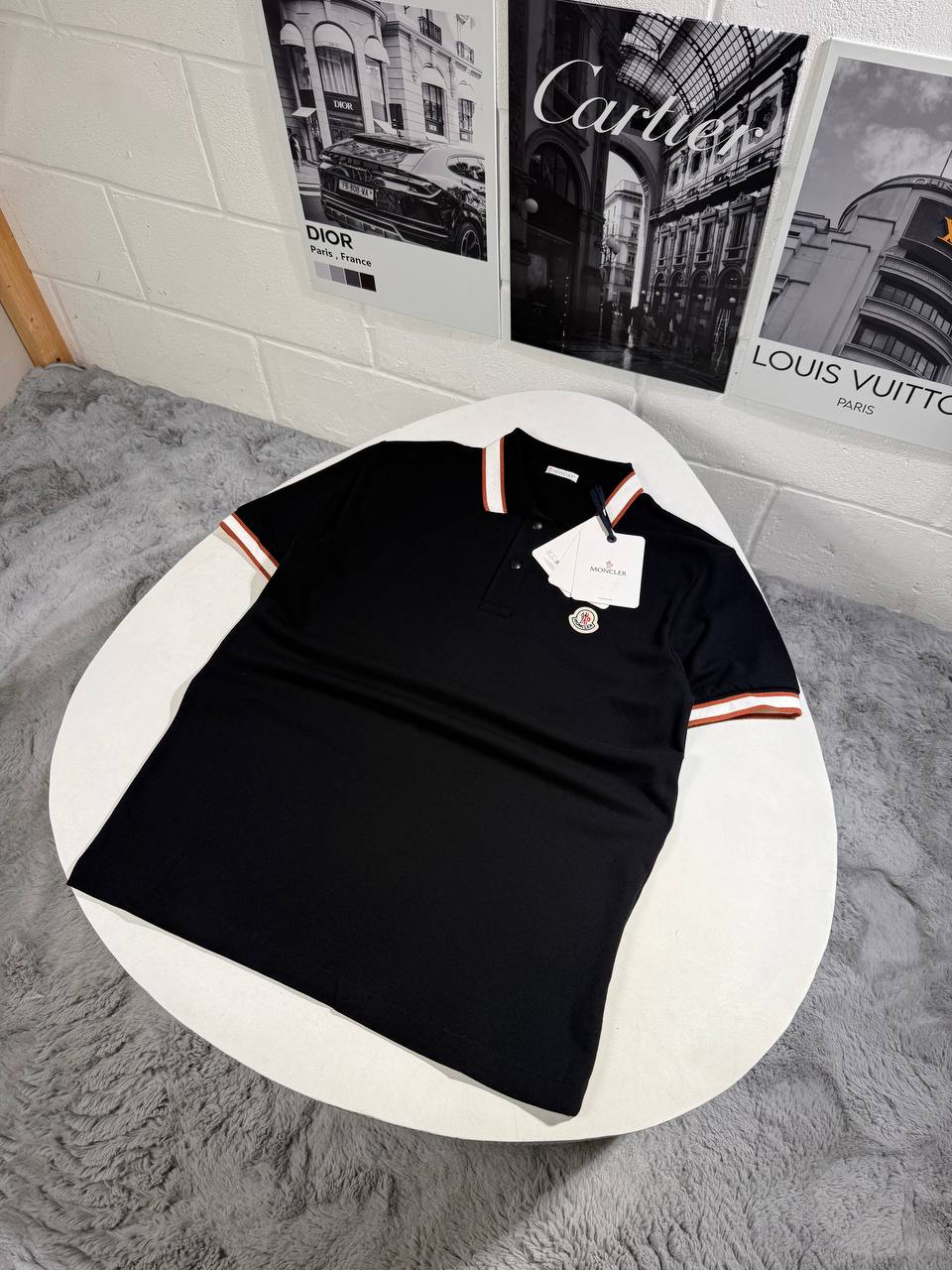 MNCLR COTTON POLO - BLACK