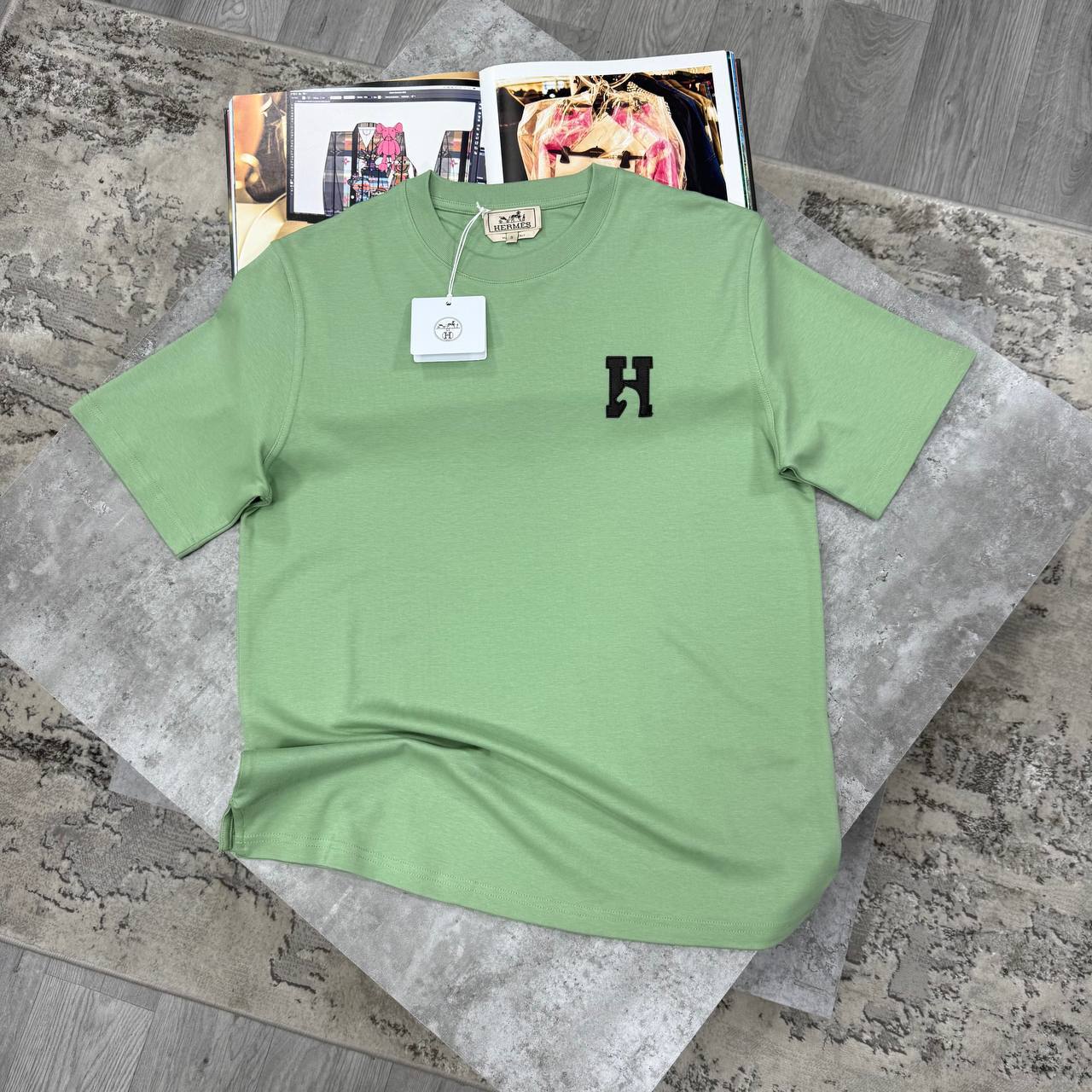 H LOGO TSHIRT - GREEN