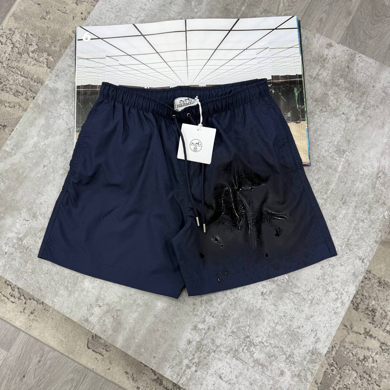 H SWIM SHORTS - NAVY