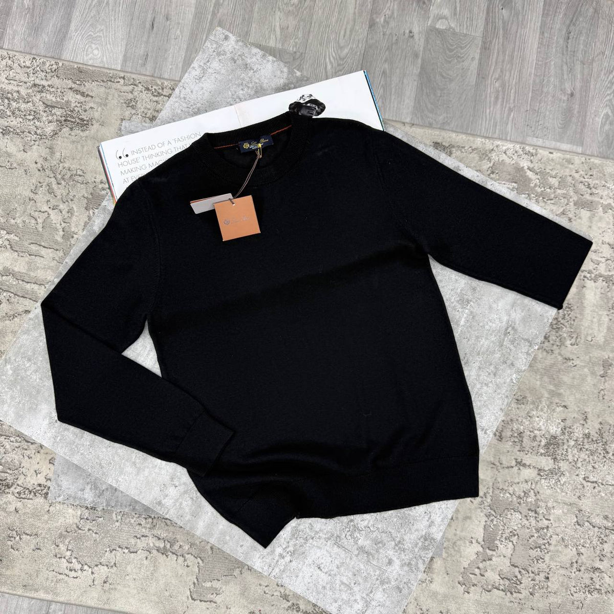 LORO KNIT JUMPER - BLACK