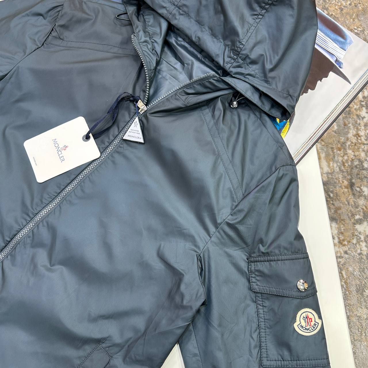 MNCLR ETIACHE WIND JACKET - NAVY