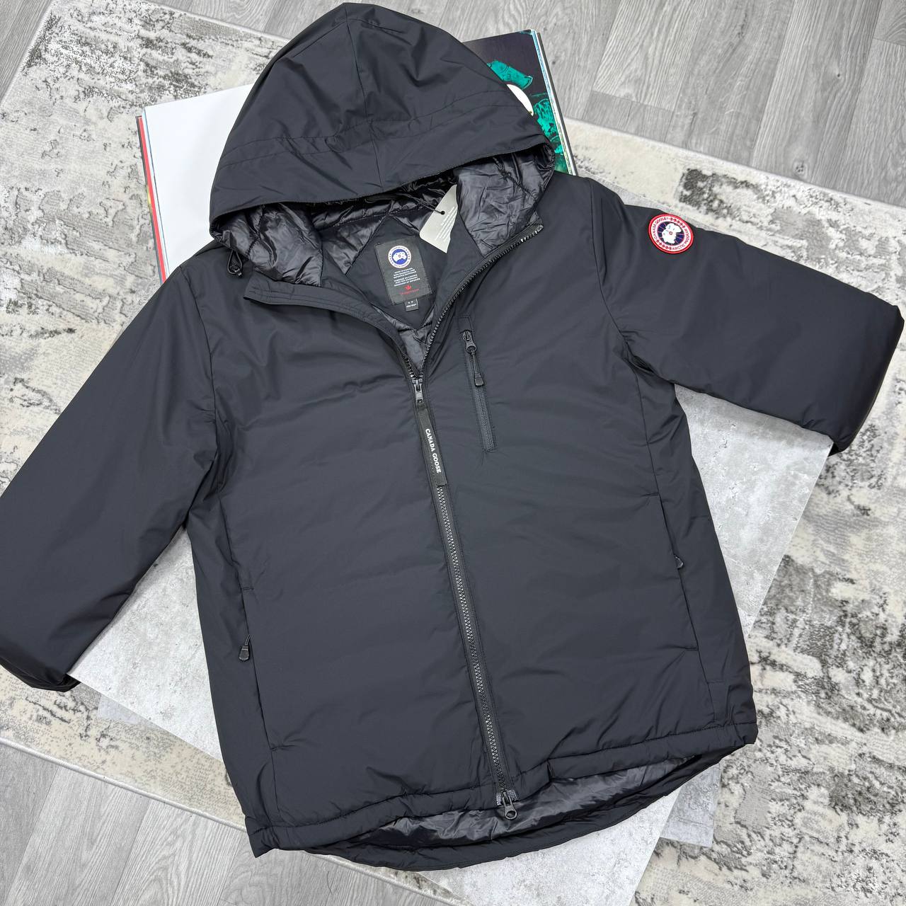 CG LODGE HOODIE JACKET - BLACK