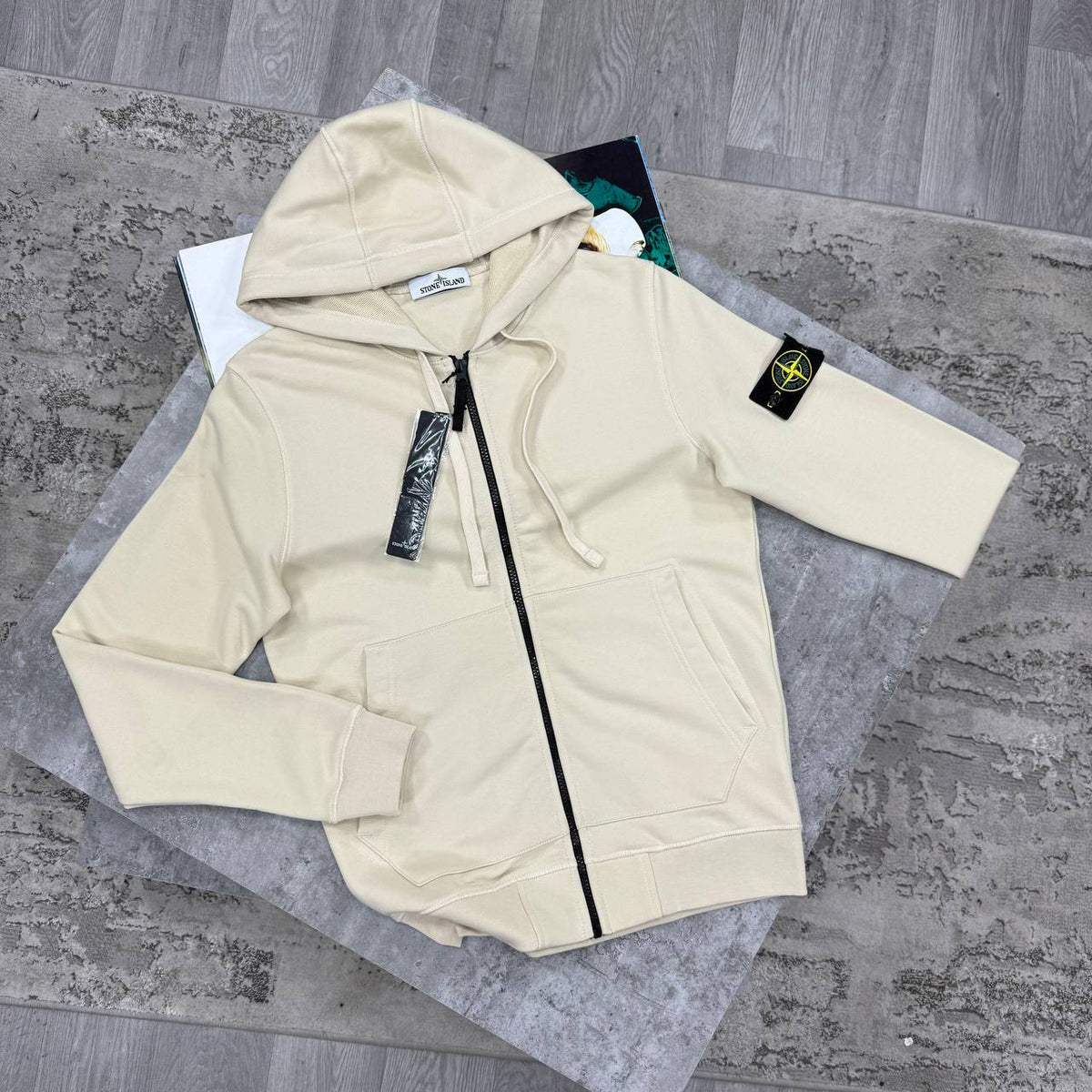 SI HOODED JACKET - BEIGE
